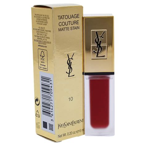 ysl tatouage couture liquid matte lip stain 10